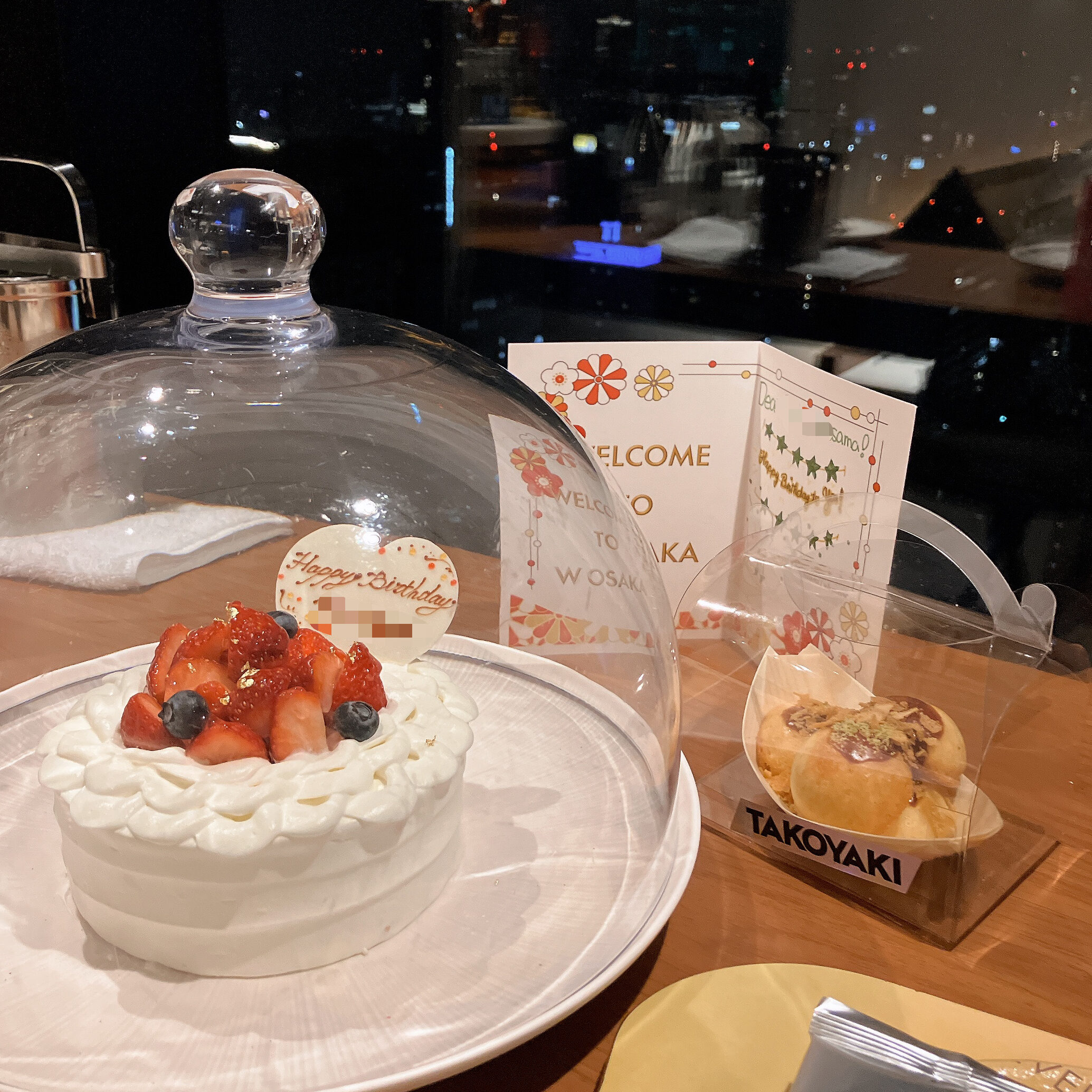 W大阪誕生日ケーキ